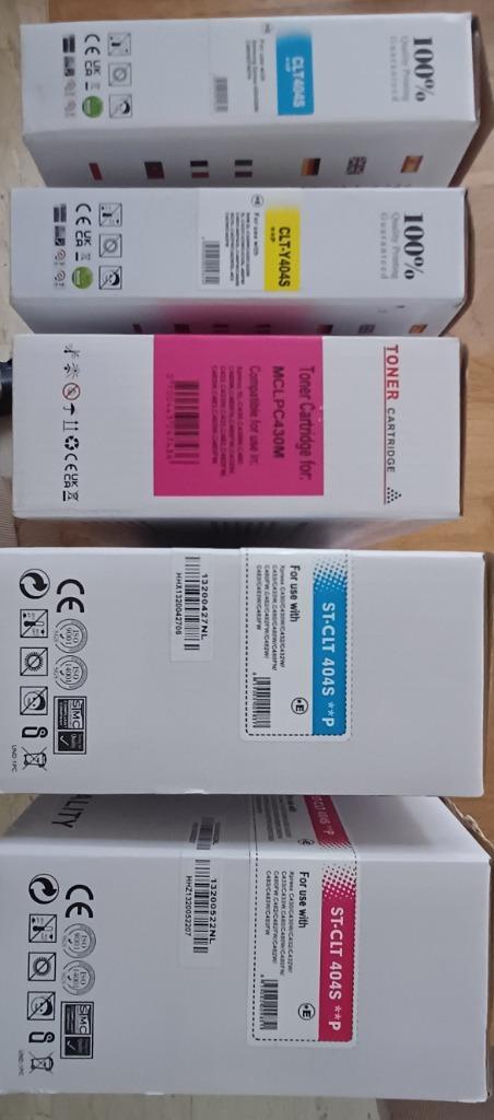 Huismerk/Samsung CLT-404S toners 4x nieuw, Computers en Software, Printerbenodigdheden, Nieuw, Toner, Ophalen of Verzenden