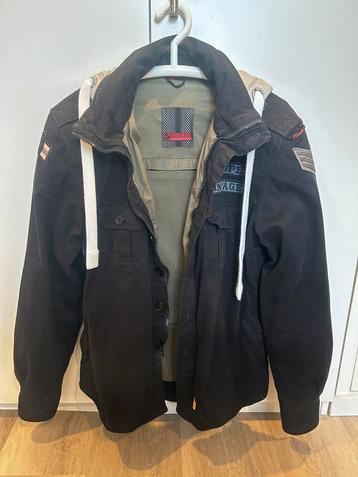 Stoere Booster motorjas, met hoodie. Zgan beschikbaar voor biedingen