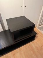GRATIS 2x salon-/bijzettafel (ikea) - donkerbruin/zwart, Huis en Inrichting, Tafels | Salontafels, Ophalen, Gebruikt, 50 tot 100 cm
