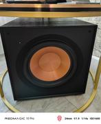 Klipsch R-121SW subwoofer zwart 3 maanden oud, Subwoofer, Zo goed als nieuw, 120 watt of meer, Ophalen