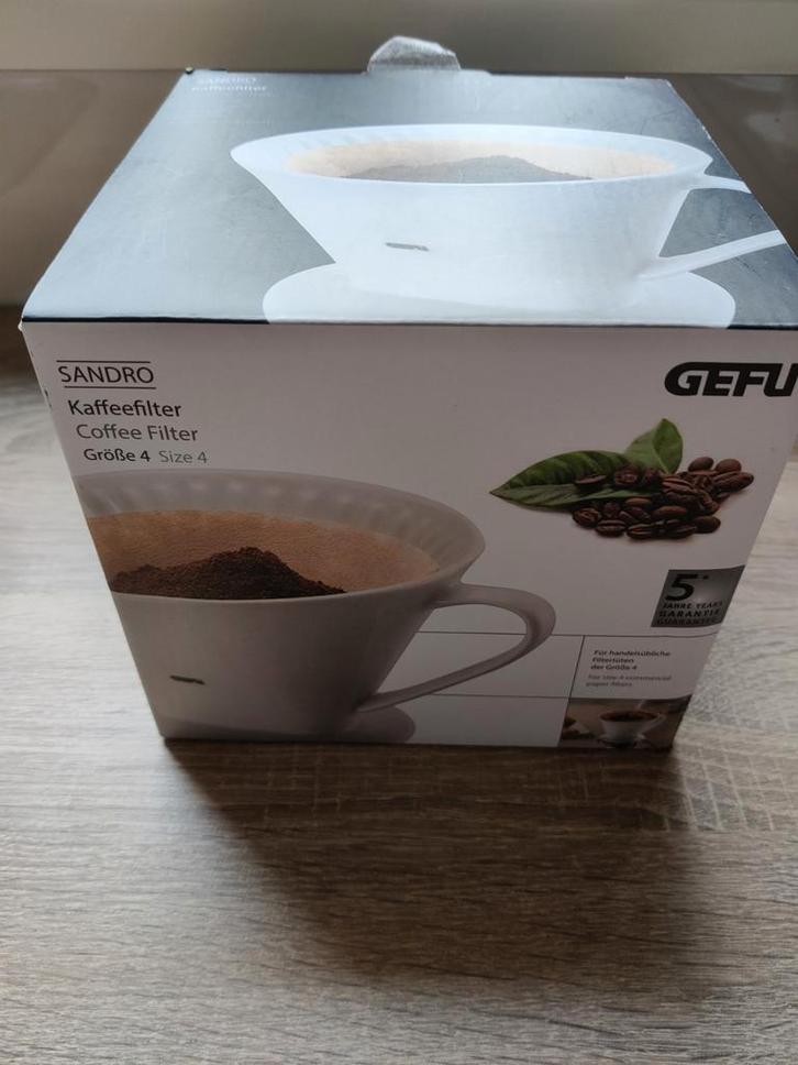 Gefu Porseleinen Koffiefilter - Nieuw!, Huis en Inrichting, Keuken | Keukenbenodigdheden, Nieuw, Ophalen of Verzenden