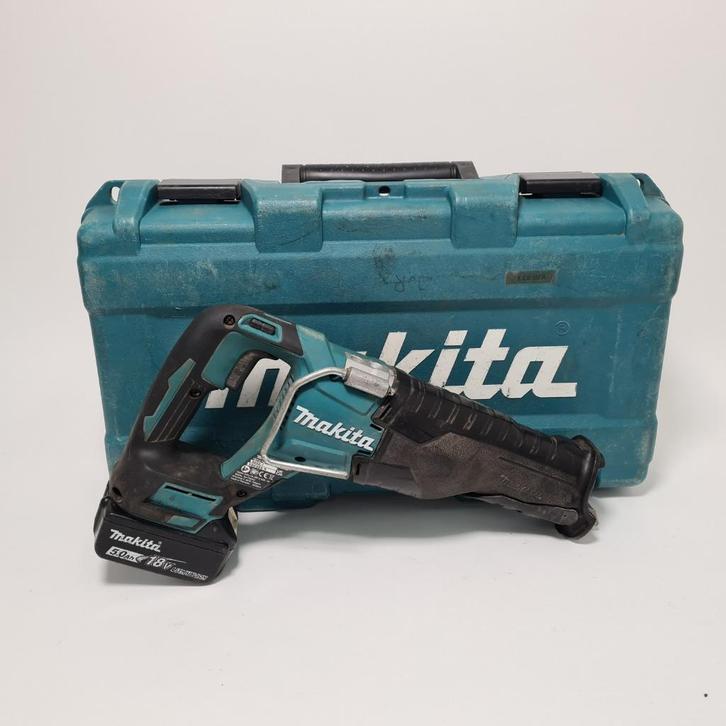 Makita DJR187 Reciprozaag met Accu 18V-5.0Ah | Excl Zaagvoet, Doe-het-zelf en Verbouw, Gereedschap | Zaagmachines, Gebruikt, Reciprozaag