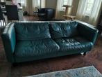 Leren bank en fauteuil, Huis en Inrichting, Banken | Bankstellen, Ophalen, Gebruikt, 150 tot 200 cm, Tweepersoons