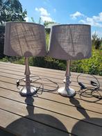 2 zilveren tafellampen, Ophalen, Zo goed als nieuw, 50 tot 75 cm