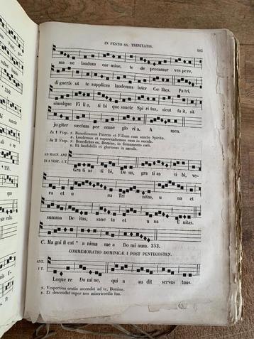 Vesperale Romanum 1866 groot formaat kerkelijke muziek beschikbaar voor biedingen