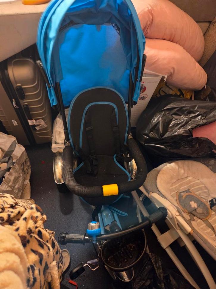 Duwfiets - Kinderfiets, Fietsen en Brommers, Fietsen | Driewielers, Gebruikt, Duwstang, Verstelbare zitting, Ophalen