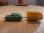 Majorette Fiat 127 met caravan, Hobby en Vrije tijd, Ophalen of Verzenden, Gebruikt, Auto, Majorette