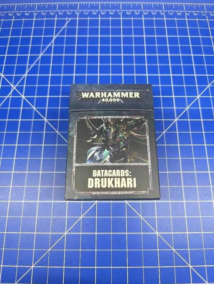 Warhammer 40k Drukhari Data Cards, Hobby en Vrije tijd, Wargaming, Gebruikt, Warhammer, Figuurtje(s), Geverfd, Ophalen of Verzenden