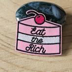 Strijk embleem applicatie Patch Taart, D, Nieuw, Ophalen of Verzenden, D