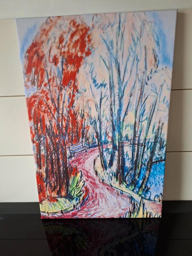 Canvas druk print  Groninger Ploeg Noorderplantsoen, Antiek en Kunst, Kunst | Schilderijen | Abstract, Ophalen of Verzenden