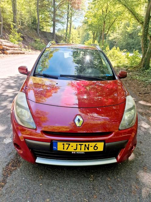 Renault Clio 1.6 16V 94KW Estate 2009 Rood, Auto's, Renault, Particulier, Clio, ABS, Adaptive Cruise Control, Airbags, Airconditioning