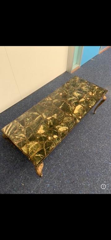 Vintage salontafel epoxy marble beschikbaar voor biedingen