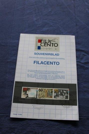 Nederland - souvenirblad Filacento 1984 - postzegel beschikbaar voor biedingen
