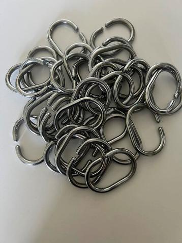 Douche gordijn ringen 36 stuks zilver (gratis) beschikbaar voor biedingen