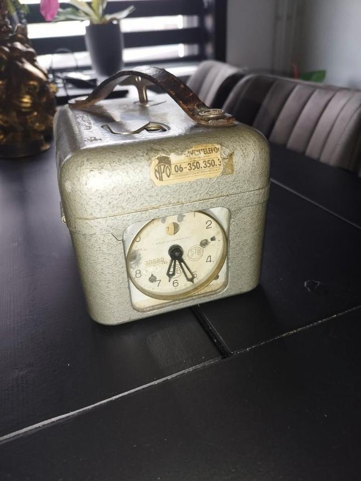 Oude Duivenklok - Gietijzer, Antiek en Kunst, Antiek | Klokken, Ophalen of Verzenden