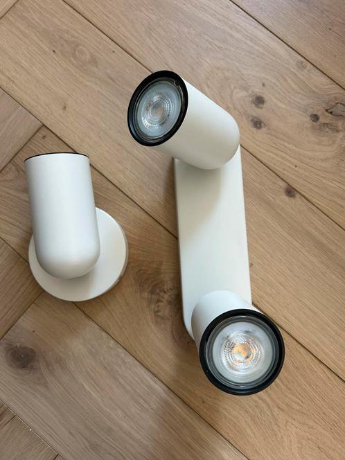 Philips Pongee opbouwspots | 2 stuks - 3 lampjes | Wit, Huis en Inrichting, Lampen | Spots, Zo goed als nieuw, Ophalen of Verzenden