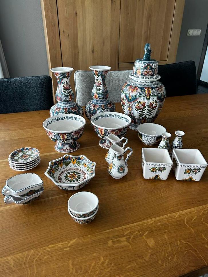 Makkum Tichelaar - Aardewerk Verzameling 22 delige set, Antiek en Kunst, Antiek | Keramiek en Aardewerk, Ophalen