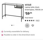 IKEA VITTSJ Laptop Table 100 x 36, Ophalen, Zo goed als nieuw