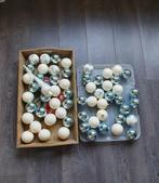 Kerstballen 60 stuks wit/blauw, Diversen, Kerst, Ophalen, Gebruikt