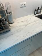 Ikea ekbacken werkblad wit marmer, Ophalen, Wit, Zo goed als nieuw, 200 cm of meer
