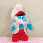 Vintage Peyo Wallace Berry Grote Smurf knuffel 1983 kapitein, Verzamelen, Smurfen, Grote Smurf, Wallace Berrie / Peyo, Onbekend