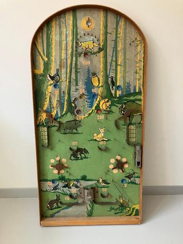 Vintage Houten Flipper/Pinball Spel beschikbaar voor biedingen
