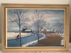 Olieverf schilderij Simon Wardenaar - Schaatser 1934-2025, Ophalen of Verzenden