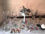 Glaswerk vazen kaarsenhouders, Overige kleuren, Ophalen of Verzenden, Minder dan 50 cm, Glas