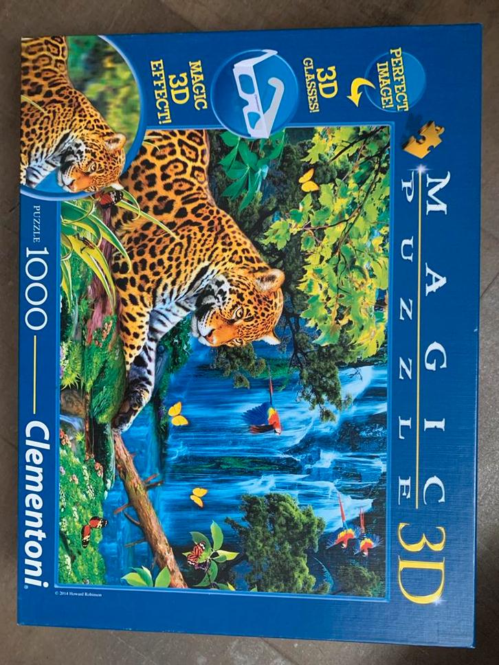 Clementoni Magic 3D Puzzel - 1000 stukjes, Hobby en Vrije tijd, Denksport en Puzzels, Zo goed als nieuw, Legpuzzel, 500 t/m 1500 stukjes