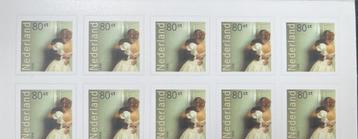 Zeldzaam: 10x NVPH 1756c, paneel uit mailer beschikbaar voor biedingen