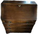 Eikenhouten klapsecretaire in Edwardian stijl. 85cm br, Antiek en Kunst, Ophalen