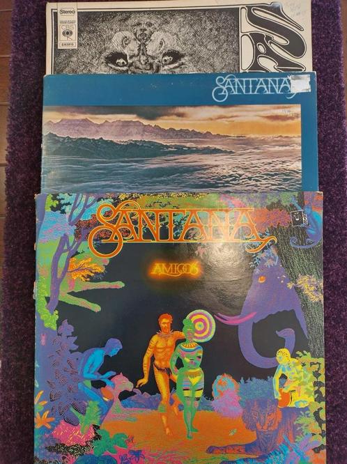 3x elpee Santana: Santana, moonflower dubbel elpee, amigos, Cd's en Dvd's, Vinyl | Rock, Zo goed als nieuw, Poprock, 12 inch, Ophalen of Verzenden