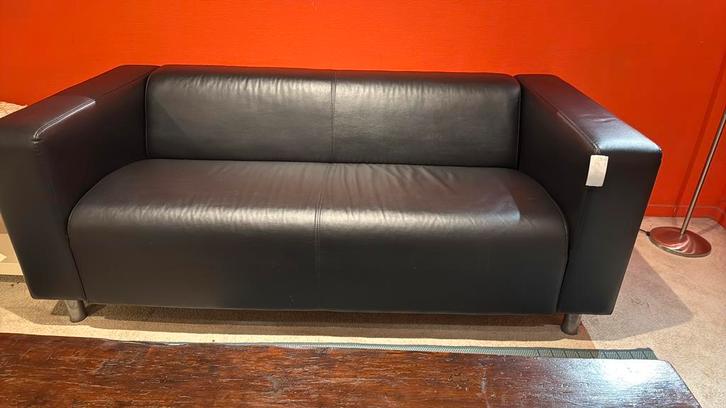 Mooie leren 2,5 zitsbank, Huis en Inrichting, Banken | Bankstellen, Gebruikt, Rechte bank, Tweepersoons, 150 tot 200 cm, 75 tot 100 cm