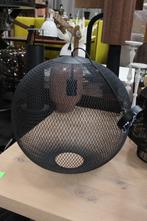 Ronde zwarte metalen open hanglamp draadlamp Ø50 cm., Ophalen of Verzenden, Zo goed als nieuw, Metaal