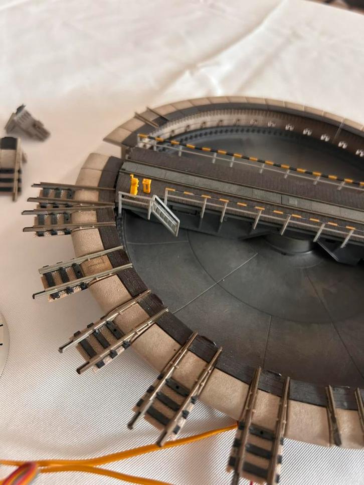 n spoor draaischijf elektrisch compleet, Hobby en Vrije tijd, Modeltreinen | N-Spoor, Gebruikt, Overige typen, Gelijkstroom of Wisselstroom