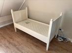 Wit houten kinderbed 150-70 met lattenbodem en matras, Ophalen, 70 tot 85 cm, 140 tot 160 cm, Zo goed als nieuw