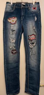 Nieuw! Aparte leuke bewerkte stretch spijkerbroek mt 38/40, Kleding | Dames, Spijkerbroeken en Jeans, Ophalen of Verzenden, Zo goed als nieuw