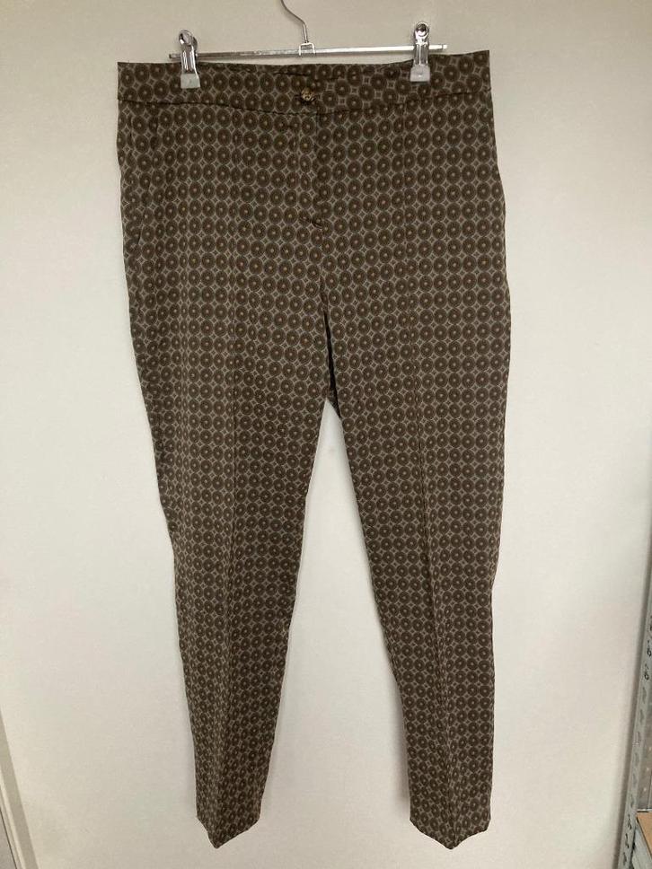 Sem per Lei bruin koperen pantalon met print maat 38, Kleding | Dames, Broeken en Pantalons, Zo goed als nieuw, Maat 38/40 (M)