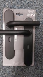 4 stuks Novidade Parijs Zwarte Deurkrukset RVS, Ophalen of Verzenden, Nieuw, Rvs, Klink of Kruk