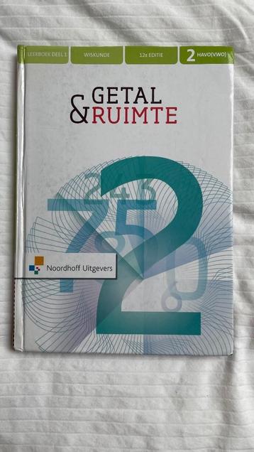 Wiskunde Getal & ruimte 2 Havo (VWO) leerboek deel 1 beschikbaar voor biedingen