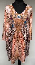 Superleuke tuniek tijgerprint M. Collection maat 58, Kleding | Dames, Grote Maten, Ophalen of Verzenden, Zo goed als nieuw, Bruin