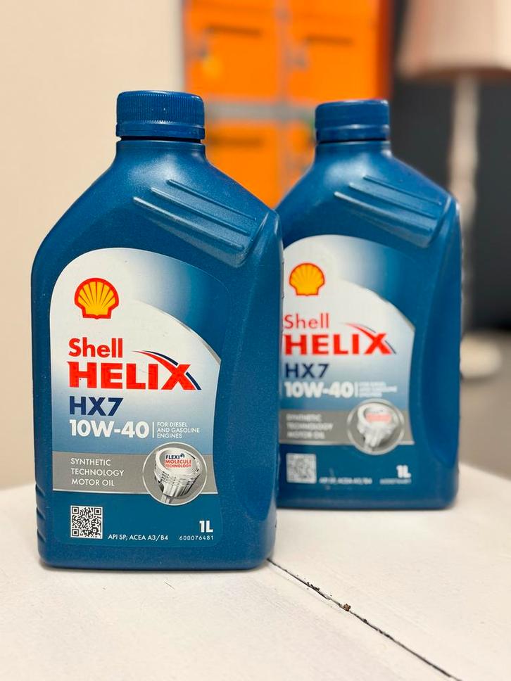 2 stuks - Shell Helix HX7 10W-40 Motorolie - 1 Liter, Auto-onderdelen, Motor en Toebehoren, Universele onderdelen, Nieuw, Ophalen of Verzenden