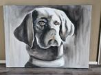 Weimaraner Schilderij - Hond Kunst, Ophalen of Verzenden