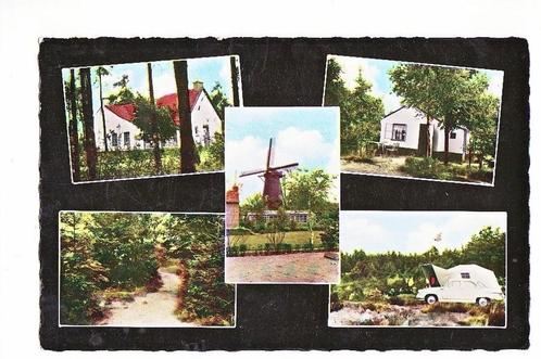 Vessem 5-vensterkaart 1962 Bromo-color Eurocamping /molen ., Verzamelen, Ansichtkaarten | Nederland, Gelopen, Noord-Brabant, 1960 tot 1980