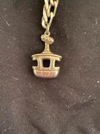 Zilveren bedel hanger skigondel voor bedelarmband ketting, Overige merken, Ophalen of Verzenden, Zo goed als nieuw, 4 bedels of meer