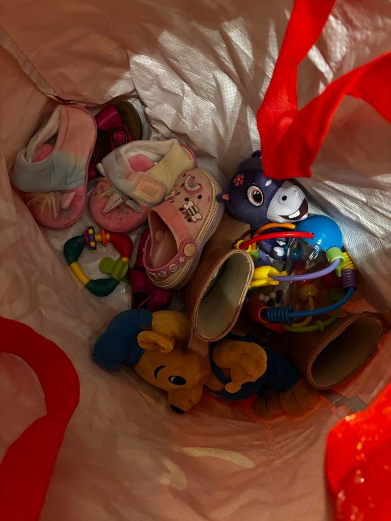 Gratis tas met kinderspullen, Ophalen, Gebruikt