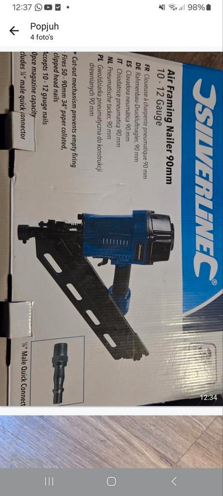 Spijkerpistool, Doe-het-zelf en Verbouw, Gereedschap | Handgereedschap, Gebruikt, Ophalen of Verzenden