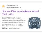 Busch jager dimmer, Doe-het-zelf en Verbouw, Ophalen of Verzenden, Nieuw, Schakelaar