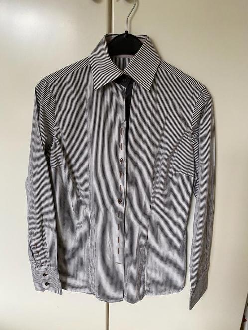Blauw-wit gestreepte blouse Manzoni maat M, Kleding | Dames, Blouses en Tunieken, Zo goed als nieuw, Maat 38/40 (M), Blauw, Ophalen of Verzenden