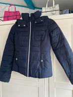 Donkerblauwe winterjas Hollister maat XS, Zwart, Ophalen of Verzenden, Maat 34 (XS) of kleiner, Gedragen